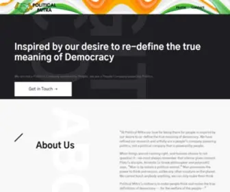 Politicalmitra.com(For Better Democracy) Screenshot