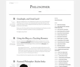 Politicalphilosopher.net(Philosopher) Screenshot