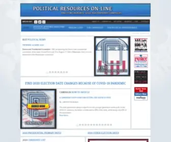 Politicalresources.com(Political Resources) Screenshot