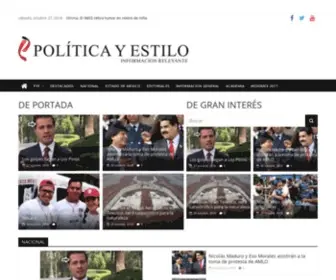 Politicayestilo.com(Politicayestilo) Screenshot