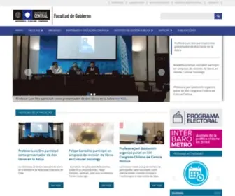 Politicaygobierno.cl(Facultad de Gobierno) Screenshot