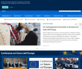 Politicheeuropee.it(Dipartimento Politiche Europee) Screenshot