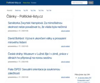 Politicke-Listy.cz(Politicke Listy) Screenshot
