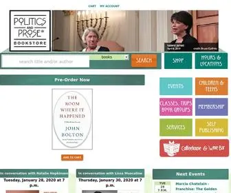 Politics-Prose.com(Politics and Prose Bookstore) Screenshot