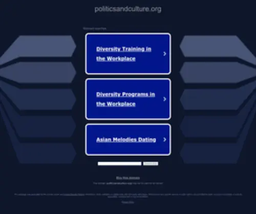 Politicsandculture.org(politicsandculture) Screenshot