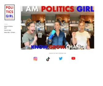 Politicsgirl.com(Politics Girl) Screenshot