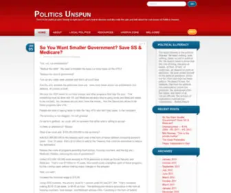 Politicsunspun.com(Politicsunspun) Screenshot