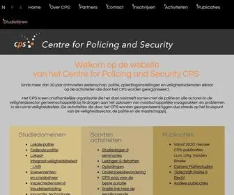 Politiestudies.be(CPS Centrum voor Politiestudies) Screenshot