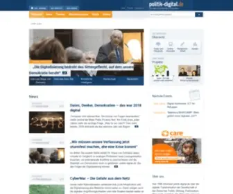Politik-Digital.de(Seit 1998 ist Deutschlands führende Informations) Screenshot