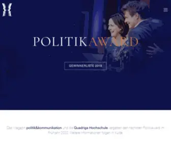 Politikaward.de(POLITIKAWARD 2019/20) Screenshot