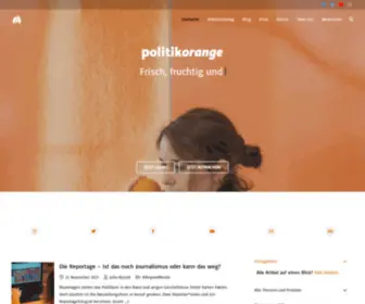 Politikorange.de(Frisch, fruchtig, selbstgepresst) Screenshot