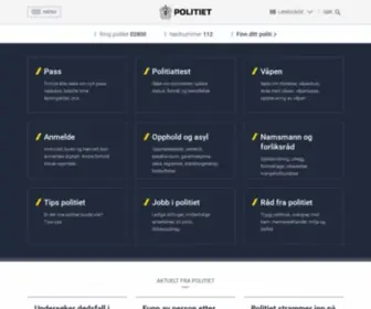 Politi.no(Forsiden) Screenshot
