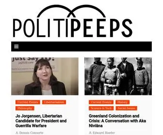 Politipeeps.com(Political Commentary & Philosophy) Screenshot