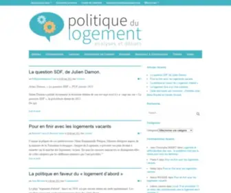 Politiquedulogement.com(Politique du) Screenshot