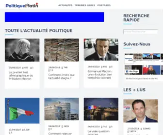 Politiquematin.fr(Politique Matin) Screenshot