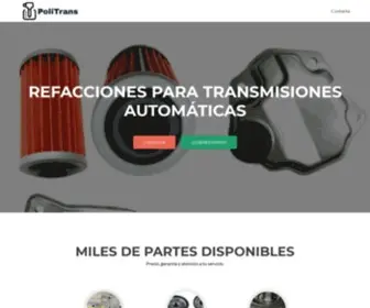 Politrans.com.mx(Transmisiones automáticas) Screenshot