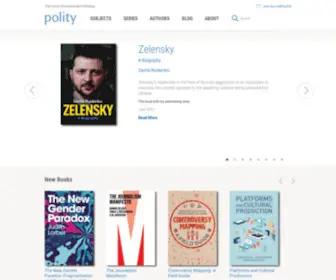 Politybooks.com(Polity Books) Screenshot