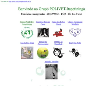 Polivet-Itapetininga.vet.br(Grupo POLIVET) Screenshot