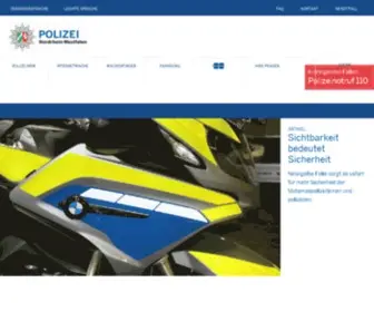 Polizei-NRW.de(Polizei Nordrhein) Screenshot