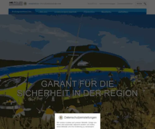 Polizei-ULM.de(Polizeipräsidium Ulm) Screenshot