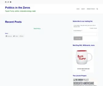 Polizeros.com(Politics in the Zeros) Screenshot