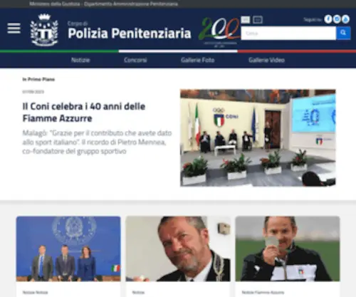 Poliziapenitenziaria.gov.it(Corpo di Polizia Penitenziaria) Screenshot