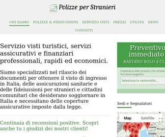 Polizzeperstranieri.it(Servizio visti turistici) Screenshot