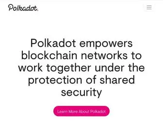 Polkadot.network(Decentralized Web 3.0 Blockchain Interoperability Platform) Screenshot