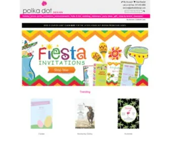 Polkadotdesign.com(Invitations, Announcements, and Stationery) Screenshot