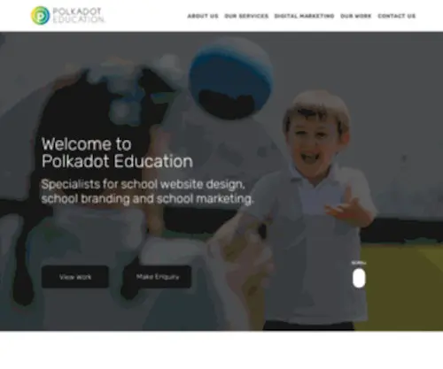 Polkadoteducation.com(School Website Design) Screenshot