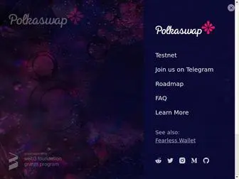 Polkaswap.io(The DEX for the Interoperable Future) Screenshot