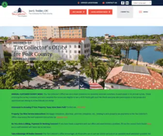 Polktaxes.com(Tax Collector's Office of Polk County) Screenshot