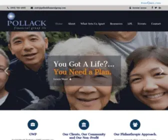Pollackfinancialgroup.com(Our main goal) Screenshot