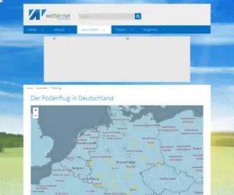 Pollen-Flug.de(Aktuelle Pollenprognose für den Pollenflug heute in Deutschland) Screenshot