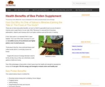 Pollennaturalenergy.com(All You need to know about bee pollen) Screenshot