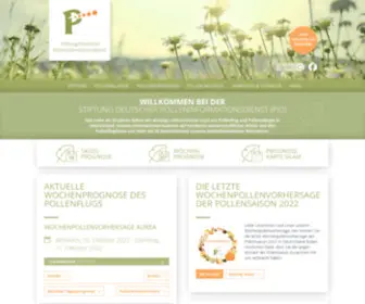 Pollenstiftung.de(Stiftung Deutscher Polleninformationsdienst) Screenshot