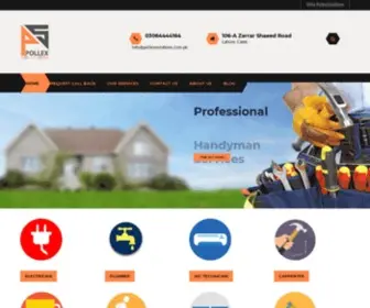 Pollexsolutions.com.pk(Home & Office Maintenance Service in Lahore) Screenshot