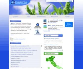 Pollinieallergia.net(Aerobiologia, Bollettini e previsioni pollini) Screenshot