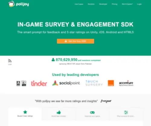 Polljoy.com(Boost app store ranking & drive 5 star reviews for your mobile game) Screenshot
