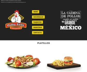 Pollofelizgdl.com(Pollo Feliz) Screenshot