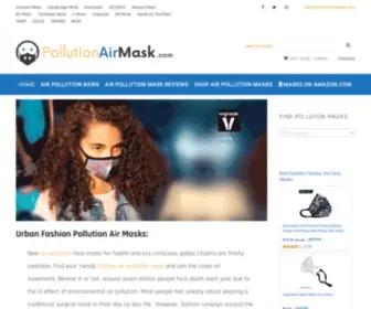 Pollutionairmask.com(Best Air Filter Pollution Face Mask for Wildfire Smoke) Screenshot