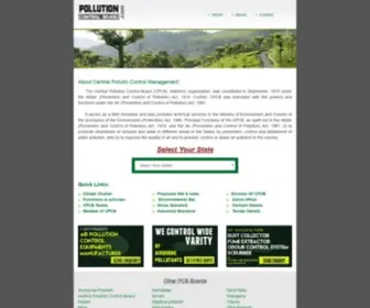 Pollutioncontrolboard.com(Pollution control Board) Screenshot