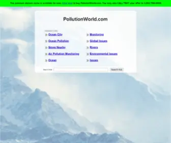 Pollutionworld.com(Facts about Pollution) Screenshot