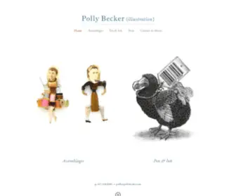 Pollybecker.com(Polly Becker Illustration) Screenshot