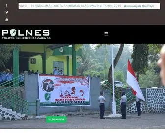 Polnes.ac.id(POLNES (Politeknik Negeri Samarinda) Official Web) Screenshot