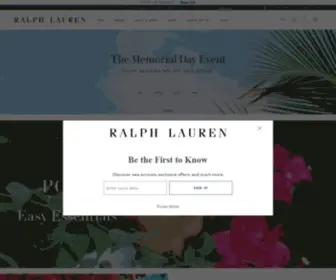 Polo.com(Ralph Lauren) Screenshot