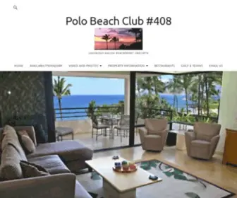 Polobeachmaui.com(Polo Beach Club #408 Luxurious Wailea Beachfront 2bd/2bth) Screenshot