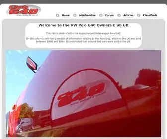 Polog40.co.uk(Club G40) Screenshot