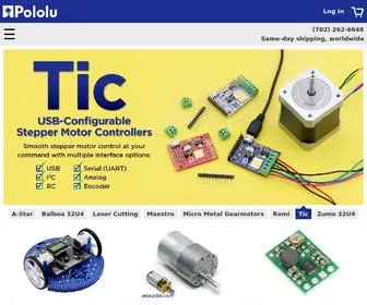 Pololu.com(Pololu Robotics and Electronics) Screenshot