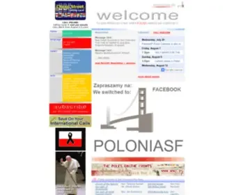 Poloniasf.org(Polish Community in the San Francisco Bay Area) Screenshot